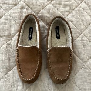 Land’s End Seude Leather Slippers
